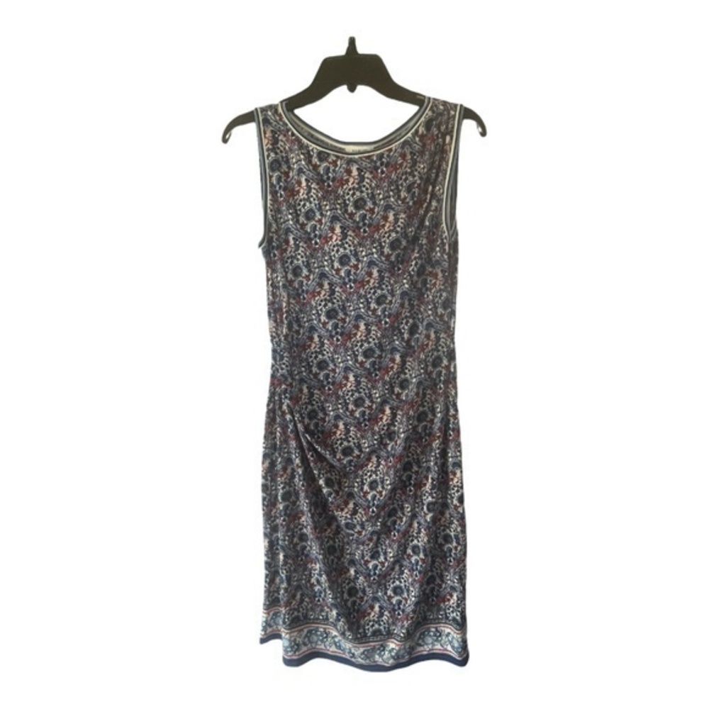Max Studio Womens Sleeveless Dress Cottagecore Faux Wrap Side Cinch Size Medium